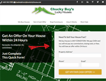 Tablet Screenshot of chuckybuysyuckyhouses.com